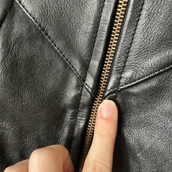 Motorcycle Apparel Industry Shaf Black Motorcycle Leather Jacket Men’s Size L - Picture 11 of 15